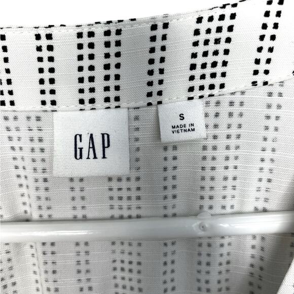 GAP White & Black Striped Rayon Women's Jumpsuit Romper Size Small - Picture 8 of 11